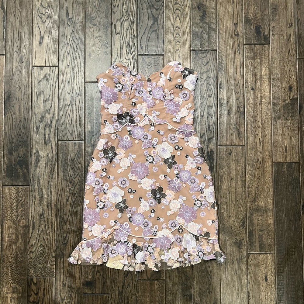For Love and Lemons Embroidery Mini Dress
